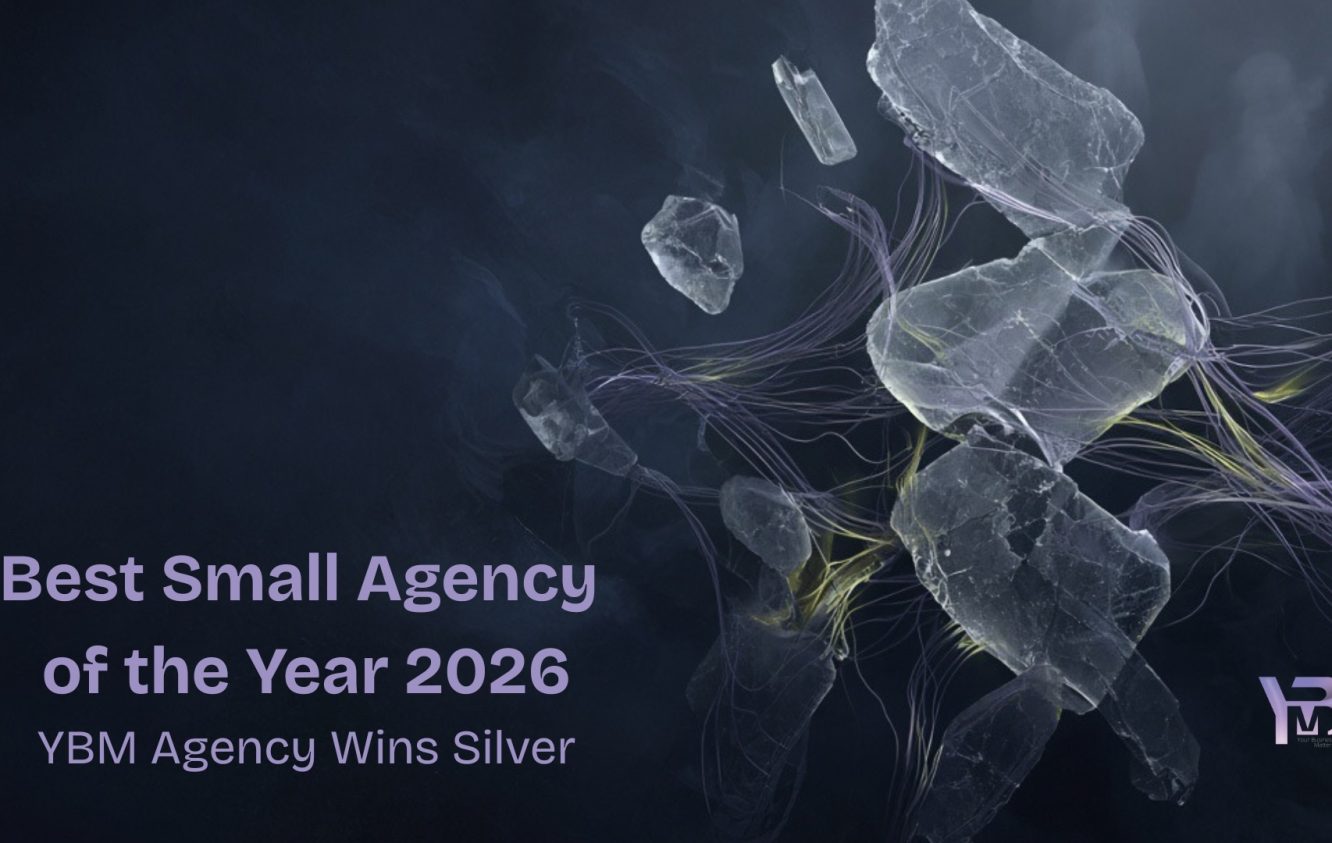 Image: Best Small Marketing Agency of the Year 2026. YBM Agency Wins Silver
